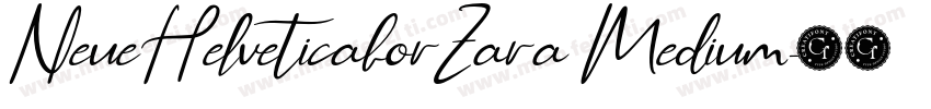 NeueHelveticaforZara Medium字体转换
